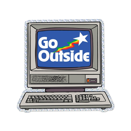 Vinyl Sticker; Go Outside