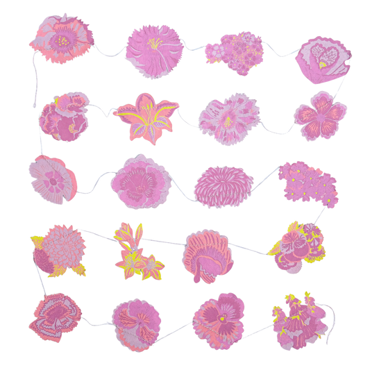 Sewn Garland; Spring Garden