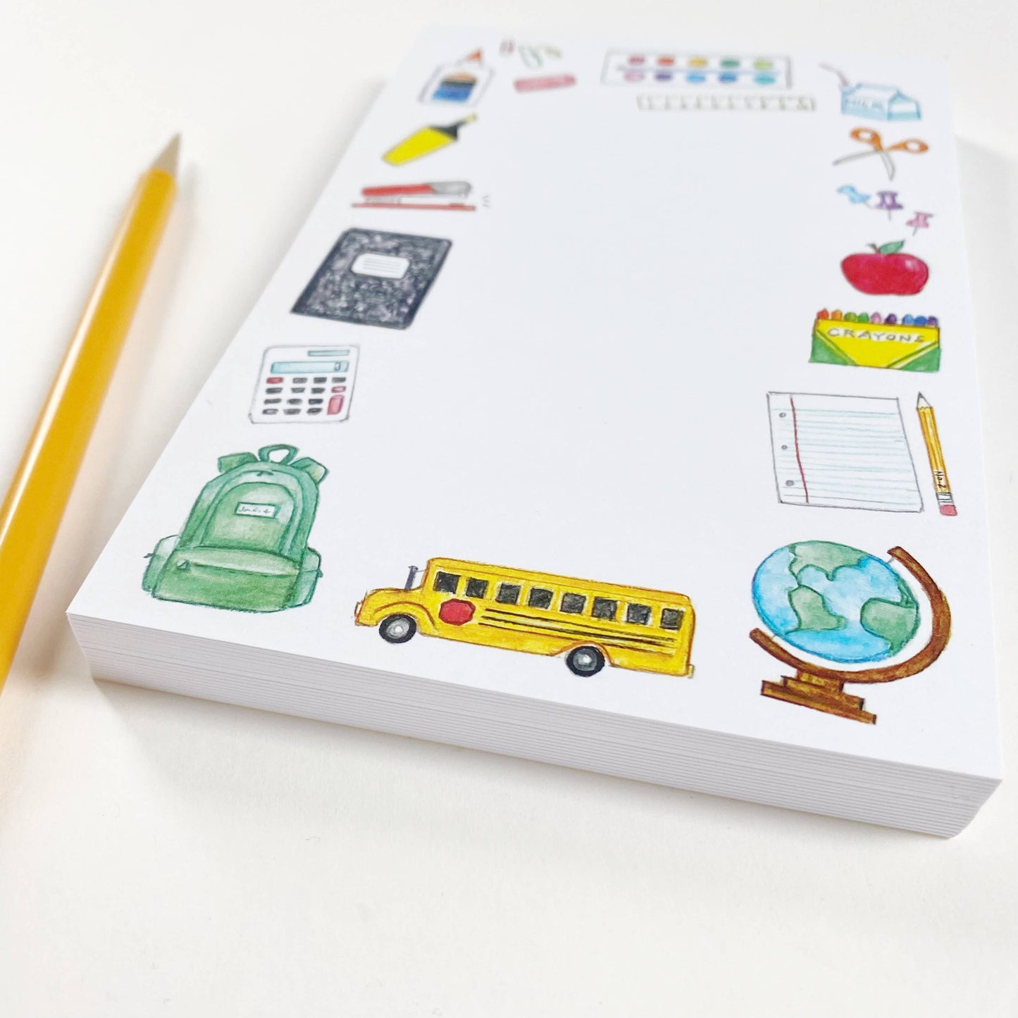 Memo Notepad; School Days By Natty Michelle Paperie