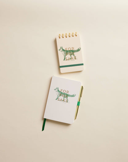Notebook; For Fox Sake, Vintage Sass (with Gold Pen)