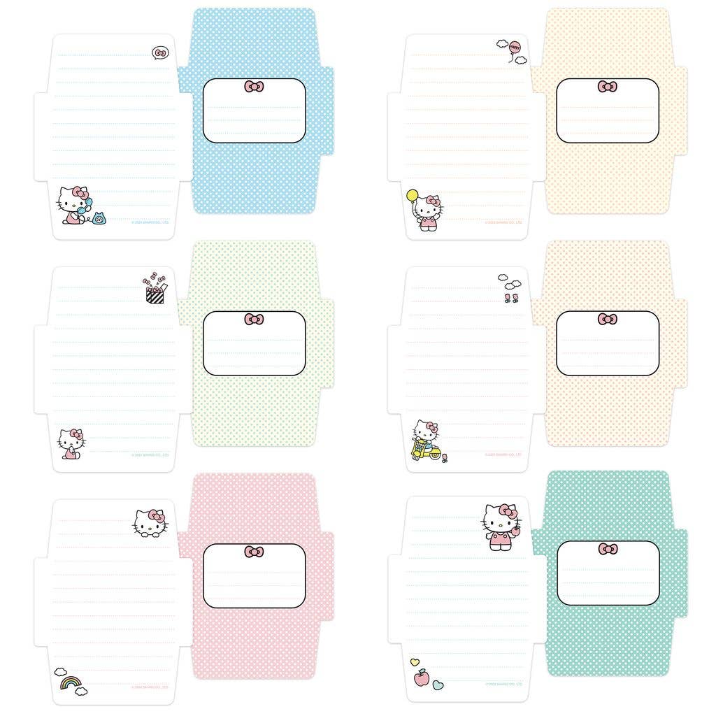 Hello Kitty Mini Note Cards with Stickers (Classic Pink)