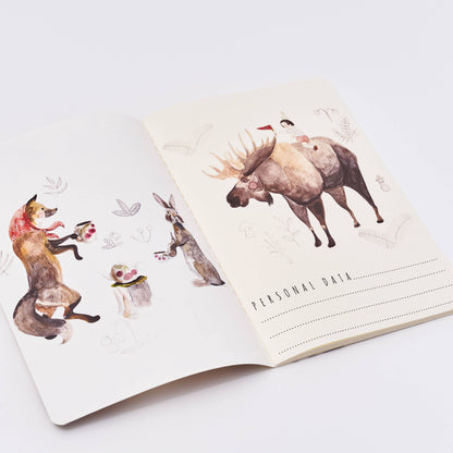 Notebook; Forest Animals - BV by Bruno Visconti