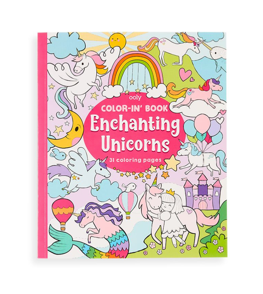 Ooly Color-in' Book: Enchanting Unicorns