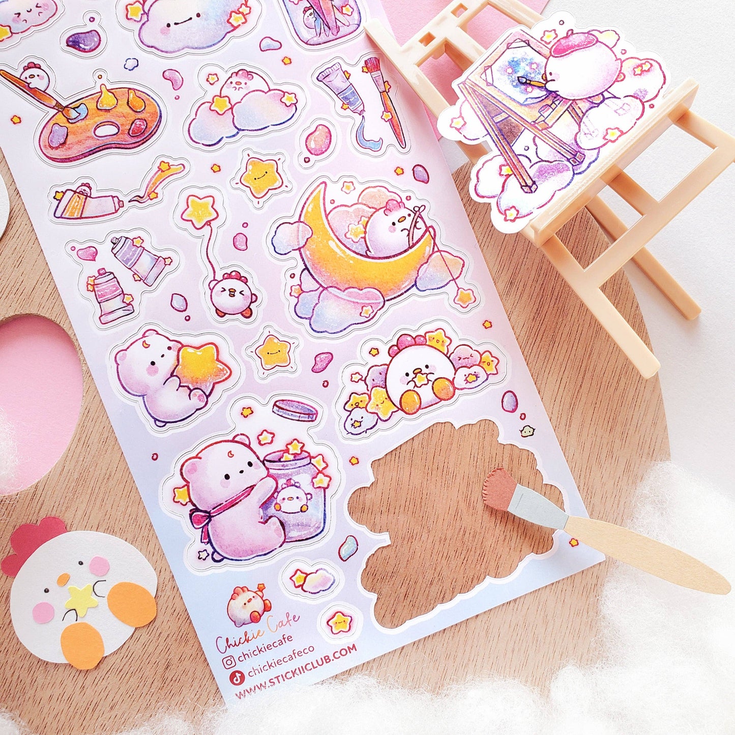 Stickii Sticker Sheet; Starlight Studio