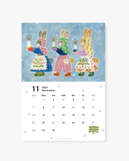 Wall Calendar; Aiko Fukawa 2027 | Her Winter Flowers
