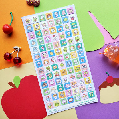 Sticker Sheet; Kawaii Squared