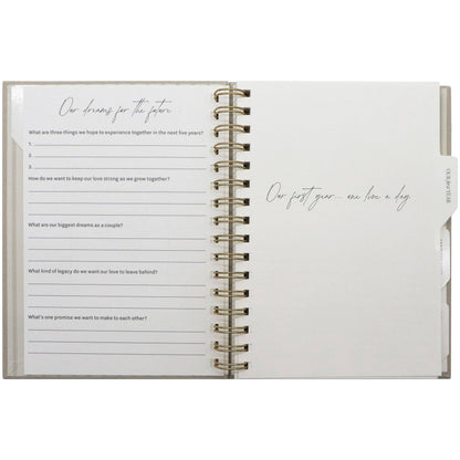 Prompted Journal; Newlywed One Line A Day - Wedding