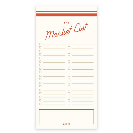 Notepad; Retro Market List