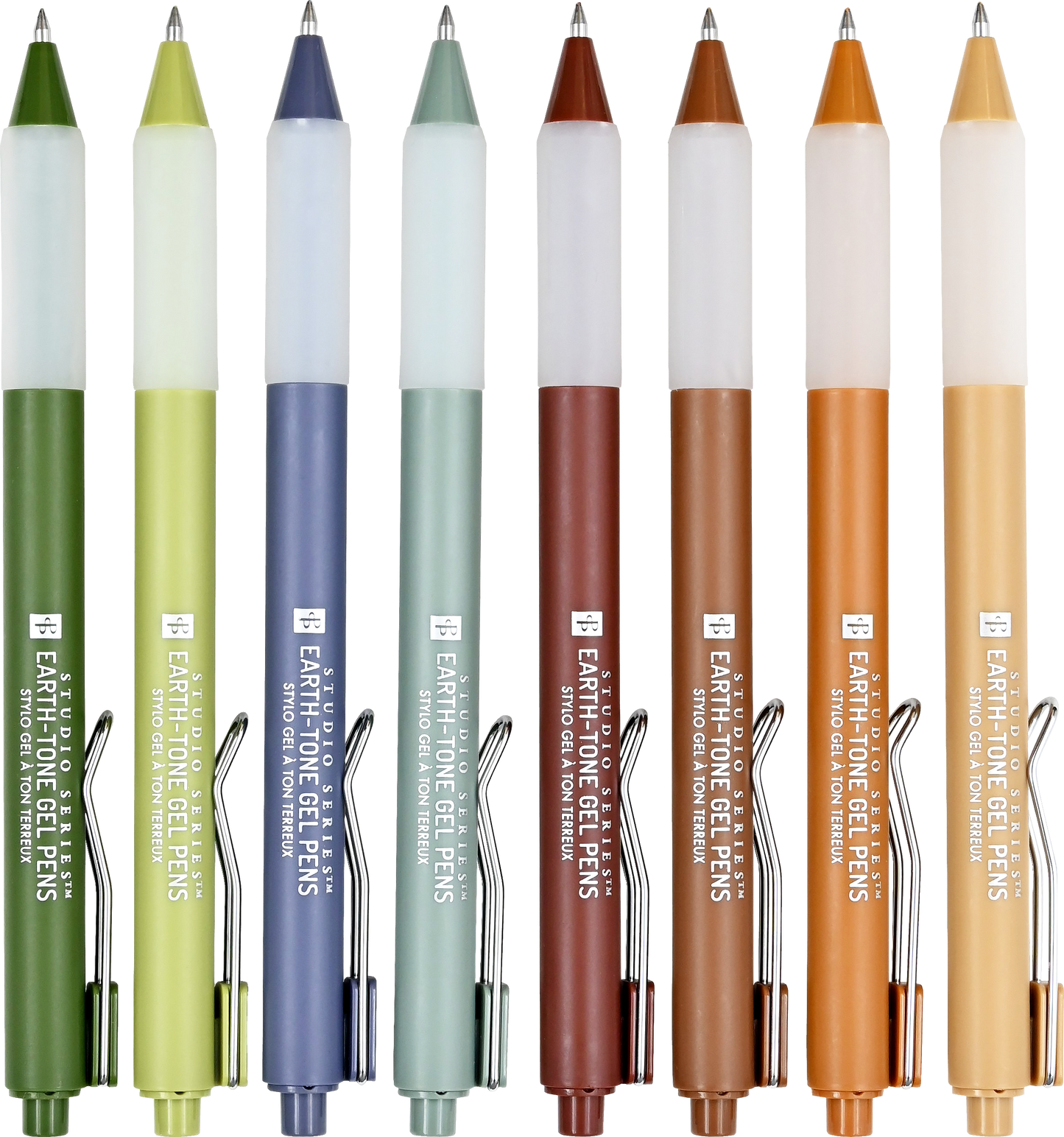 Earth-Tone Gel Pens; Studio Series (Set of Eight)