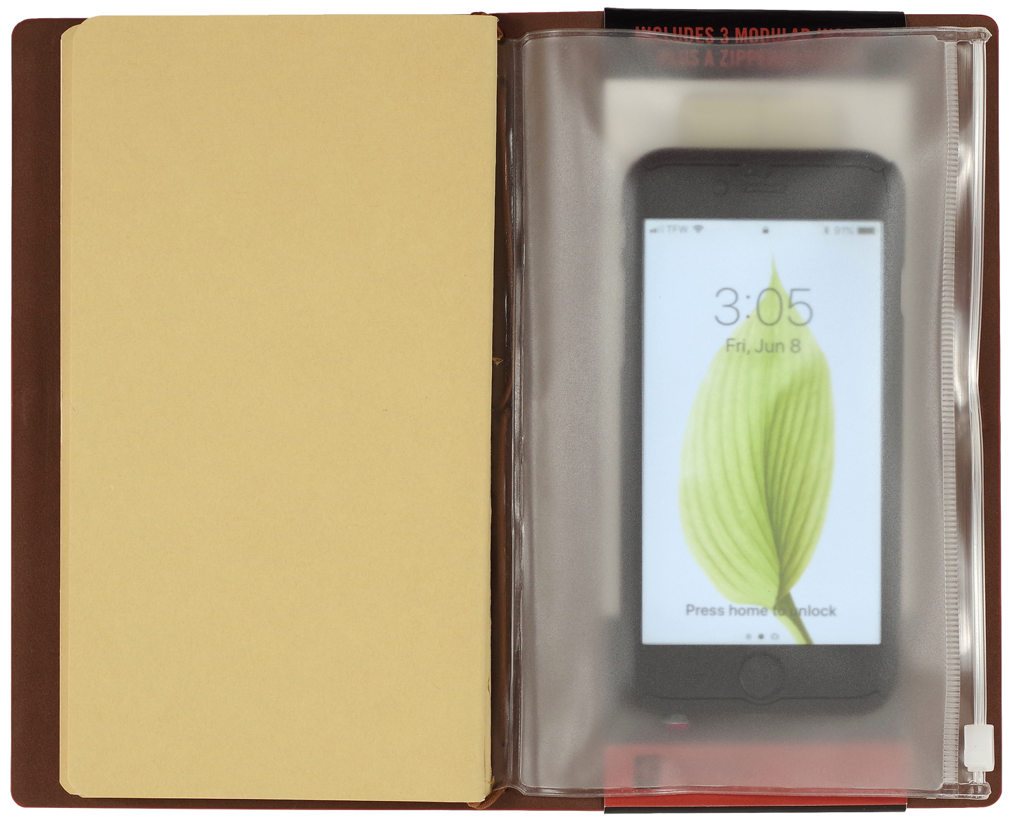 Voyager Notebook; Burgundy