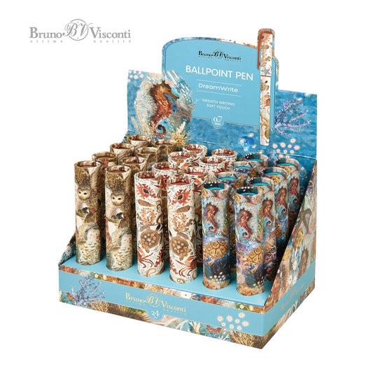 Ballpoint Pens; DreamWrite Fauna Series (Assorted 24-Pack) | BV by Bruno Visconti