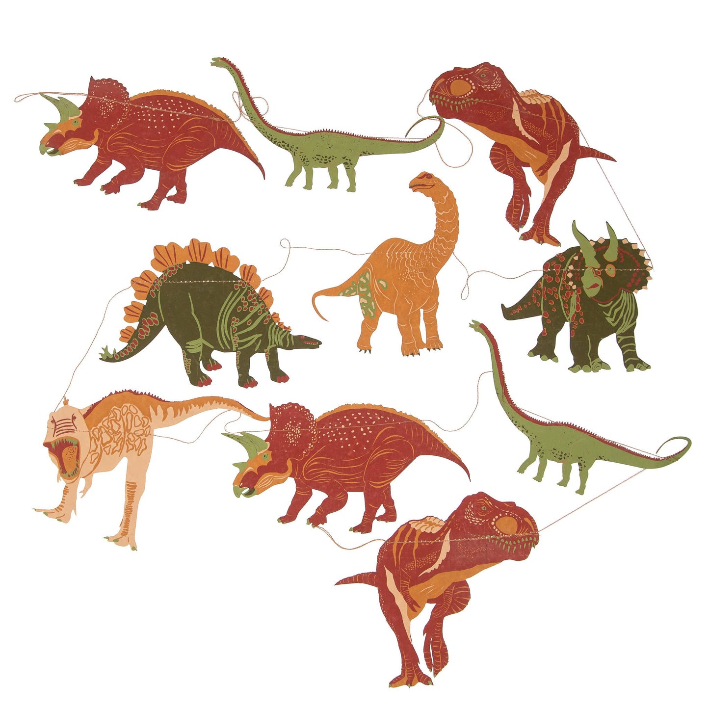 Garland; Dinosaurs By East End Press (9.84 ft Long)