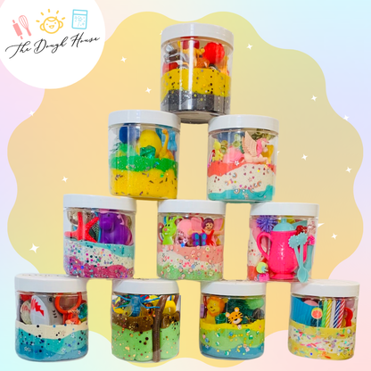 Magical Jars; Super Size Birthday (Large Sensory Dough & Trinkets)
