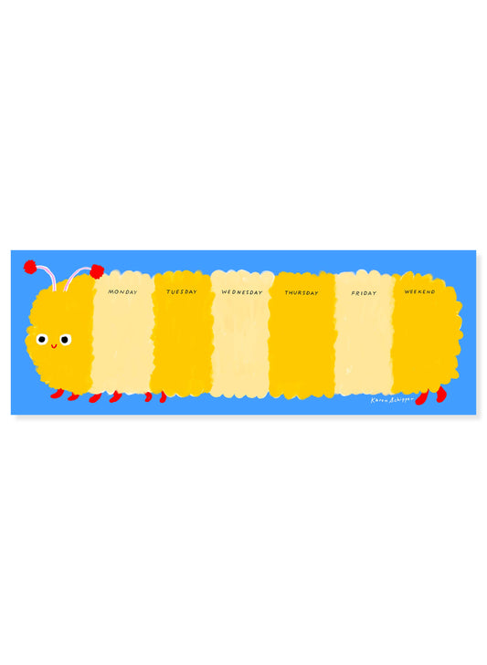 Weekly Desk Planner; Collin Caterpillar