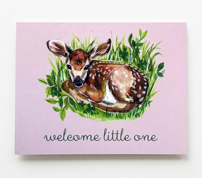 Baby Card; Welcome Little One - Made By Shellie