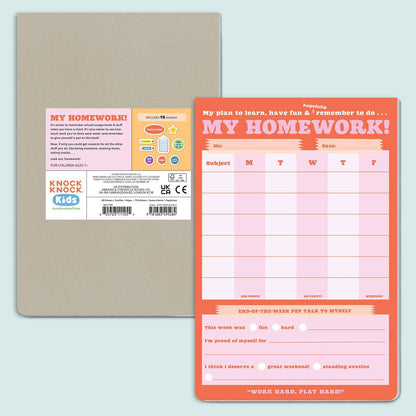 Notepad; Homework Can-Do Pad
