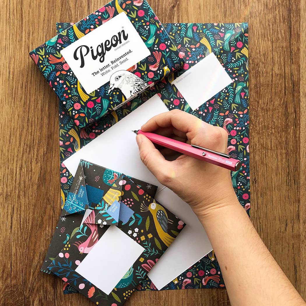 Folding Letter Set; Magical Menagerie Pigeon | Pigeon Posted