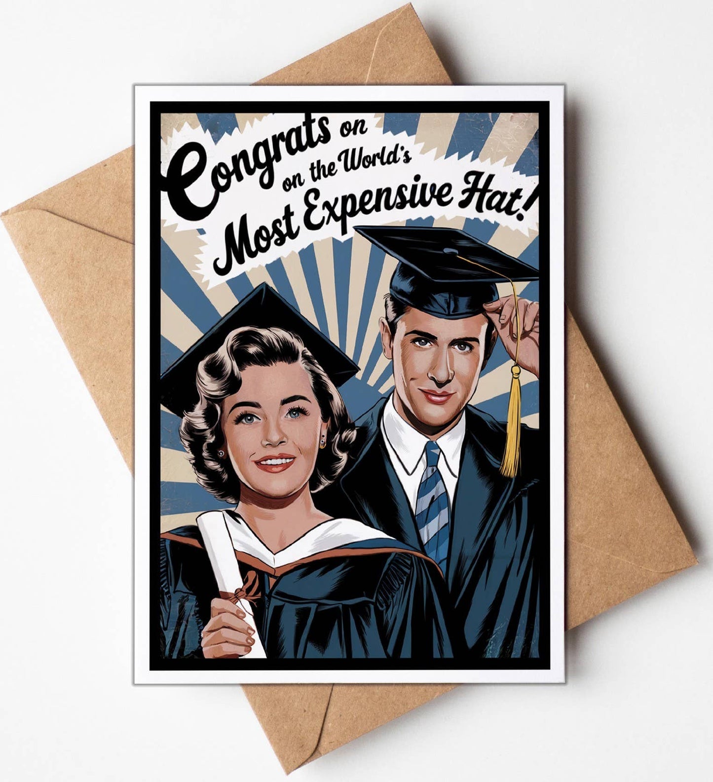 Graduation Card; Most Expensive Hat (Funny)