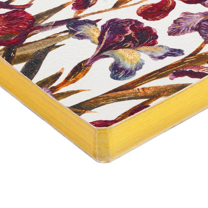A5 Daily Planner; Irises (Vegan Leather)