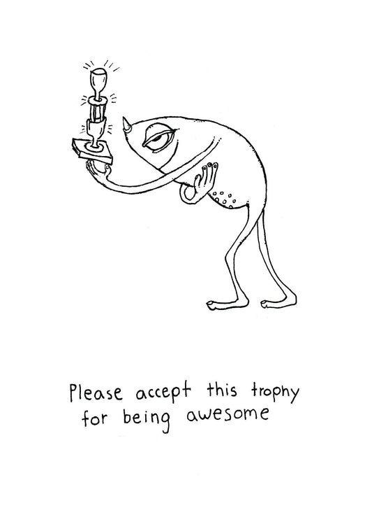 Greeting Card; Trophy