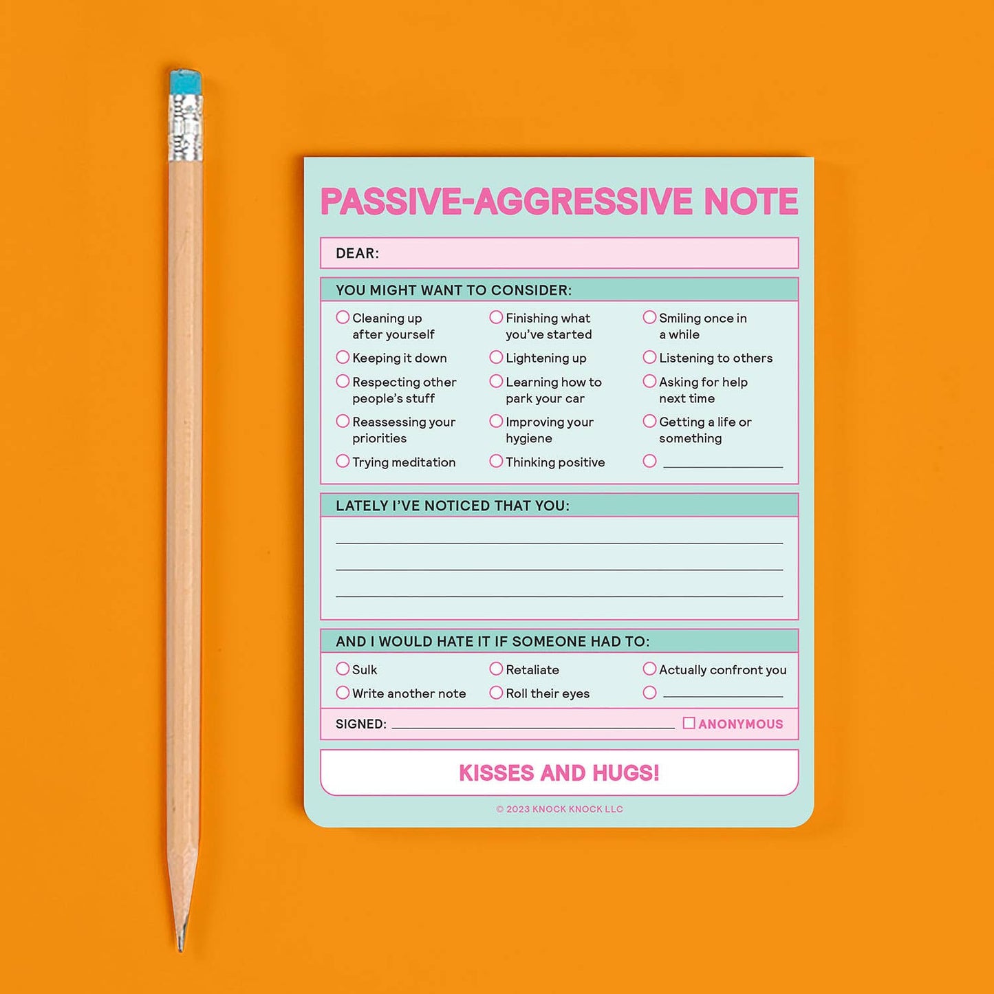 Nifty Notepad; Passive Aggressive (Pastel Version)