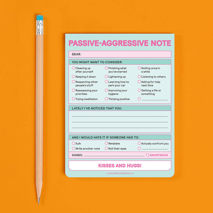 Nifty Notepad; Passive Aggressive (Pastel Version)