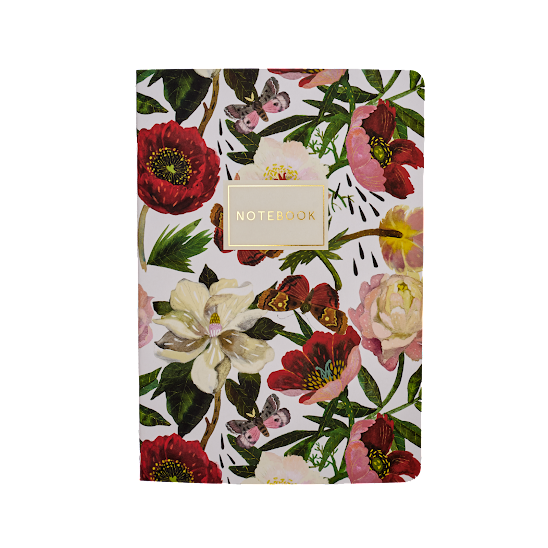 Notebook; Peonies (Size A5)