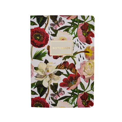 Notebook; Peonies (Size A5)