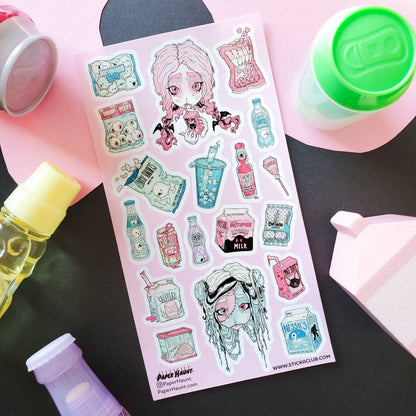 Stickii Sticker Sheet; Monster Munchies