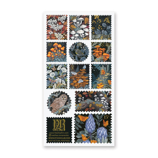 Stickii Sticker Sheet; Enchanted Forest Blooms