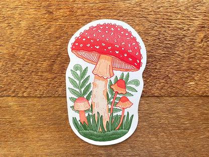 Postcard; Mushroom (Large Cut-Out)