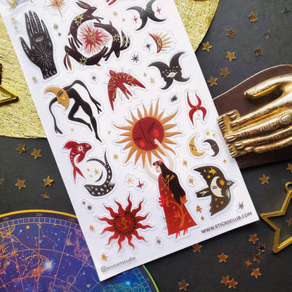 Sticker Sheet; Cosmic Solstice