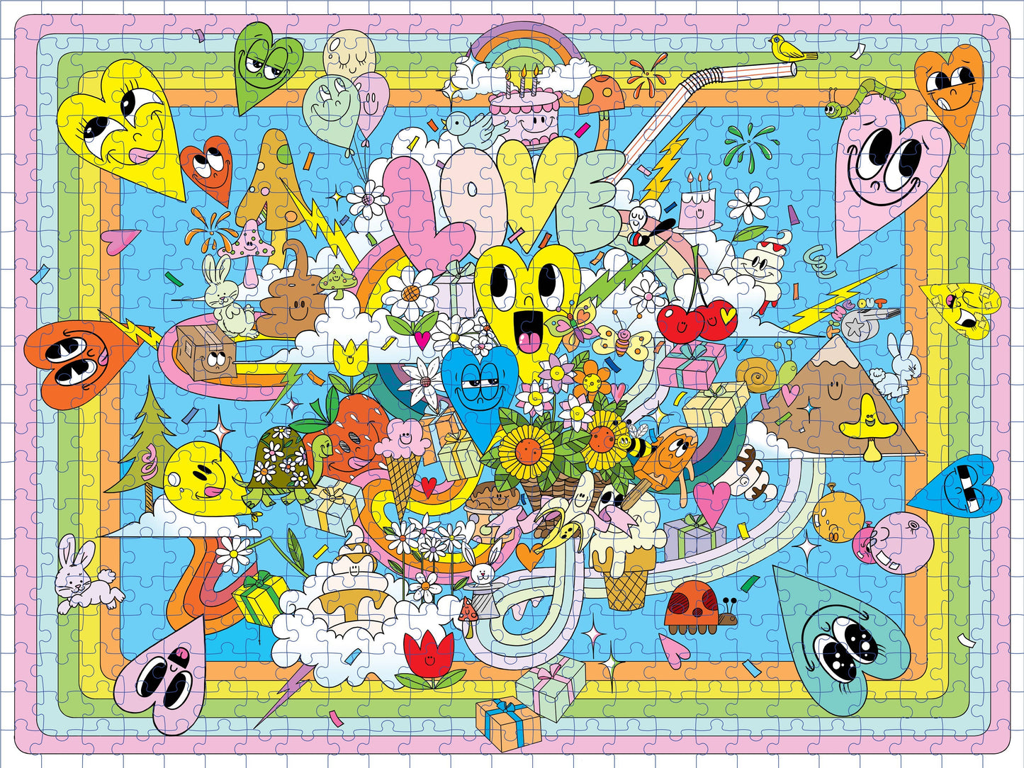 Jigsaw Puzzle; Sweet Hearts (500-Piece)