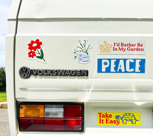 Bumper Magnet; I'd Rather Be In My Garden