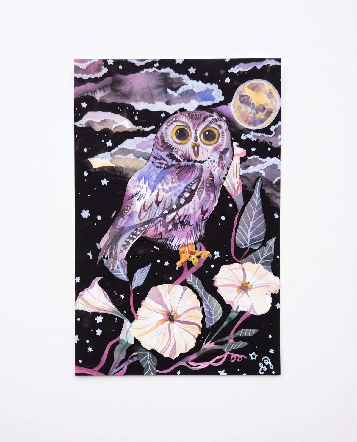 Postcard; Midnight Owl | Made by Shellie