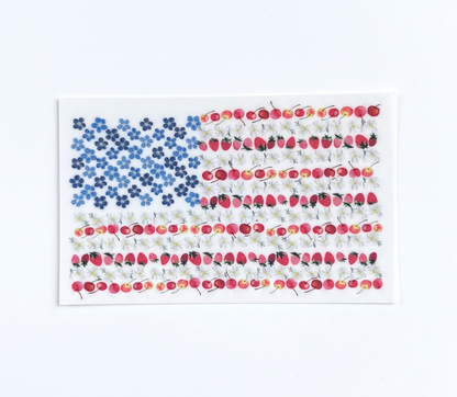 Vinyl Sticker; American Flag - Made By Shellie