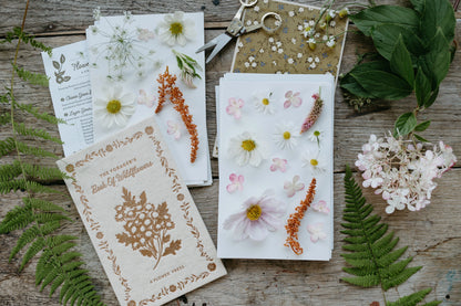 Linen Flower Press Book: Travel Floral Press Kit