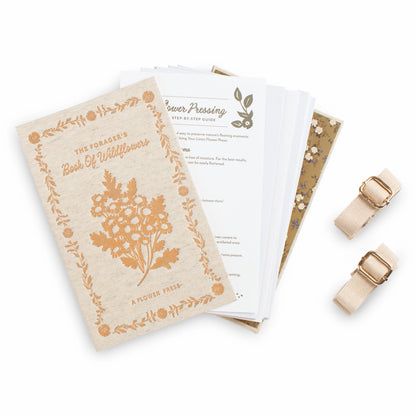 Linen Flower Press Book: Travel Floral Press Kit