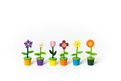 Push Puppet; Flowers (Wooden Push Puppet)