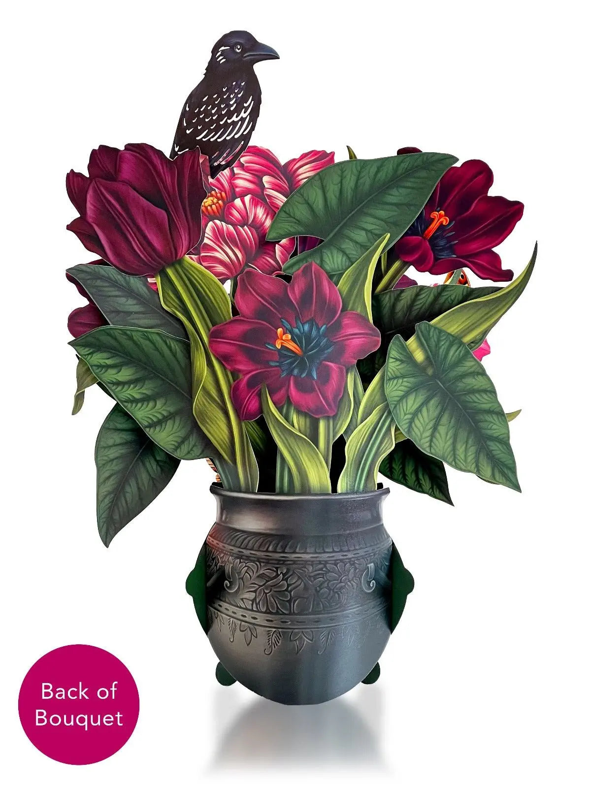 Pop-Up Greeting Card; Moonlight Garden