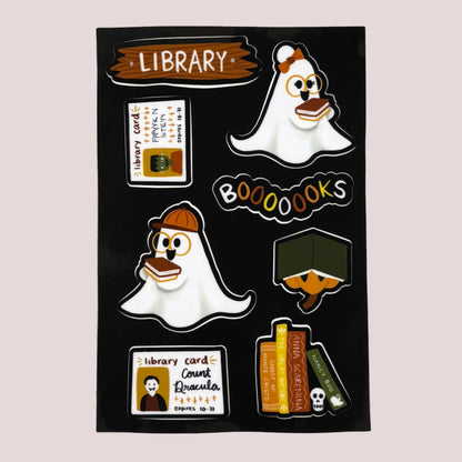 Sticker Sheet; Halloween Scenes