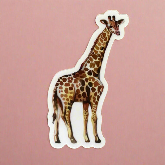 Vinyl Sticker; Giraffe - Made By Shellie