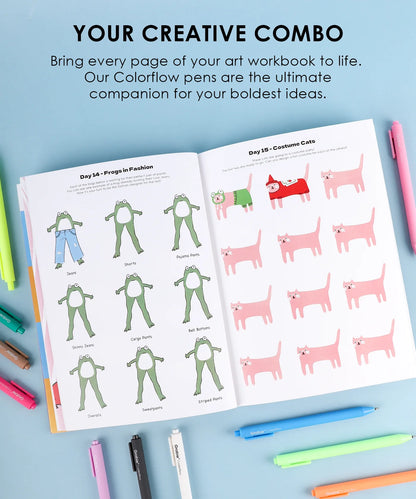 Art Workbook; What To Draw When You Think You Can't (Pet Drawing Challenge)