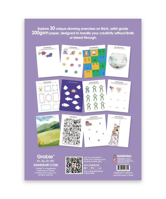 Art Workbook; What To Draw When You Think You Can't (Pet Drawing Challenge)