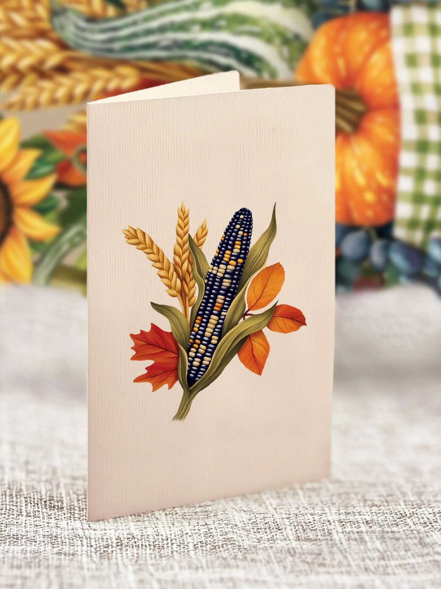 Pop-Up Card; Golden Harvest (Thanksgiving)