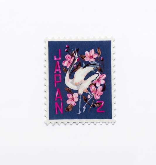 Vinyl Stamp Sticker; Japan - Made By Shellie