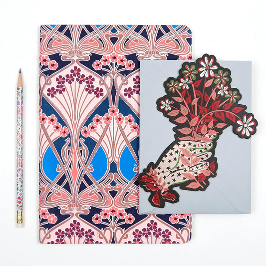 Journal; Liberty Ianthe (Handmade Embroidered)