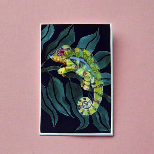 Vinyl Sticker; Chameleon - Made By Shellie