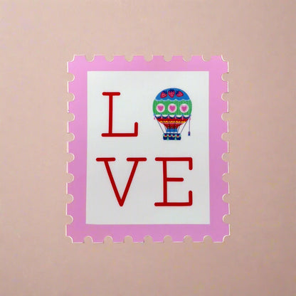 Vinyl Sticker; Hot Air Balloon Stamp - Made By Shellie