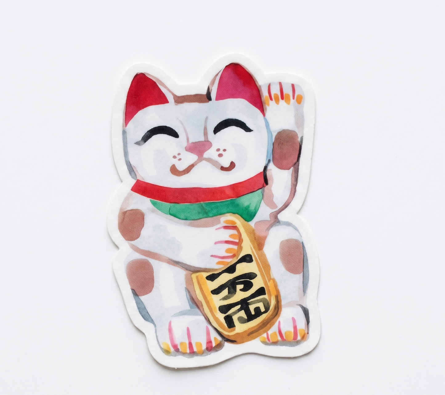 Vinyl Sticker; Lucky Cat - Made by Shellie